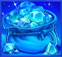 Blue Pot with gems Bonus symbol in Paddy Star