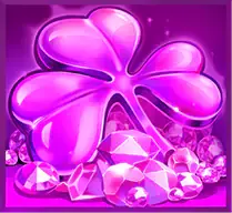 Purple Clover with gems Bonus symbol in Paddy Star